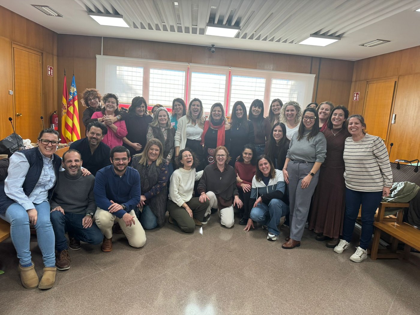 Ana Ballester García con el grupo de una formación